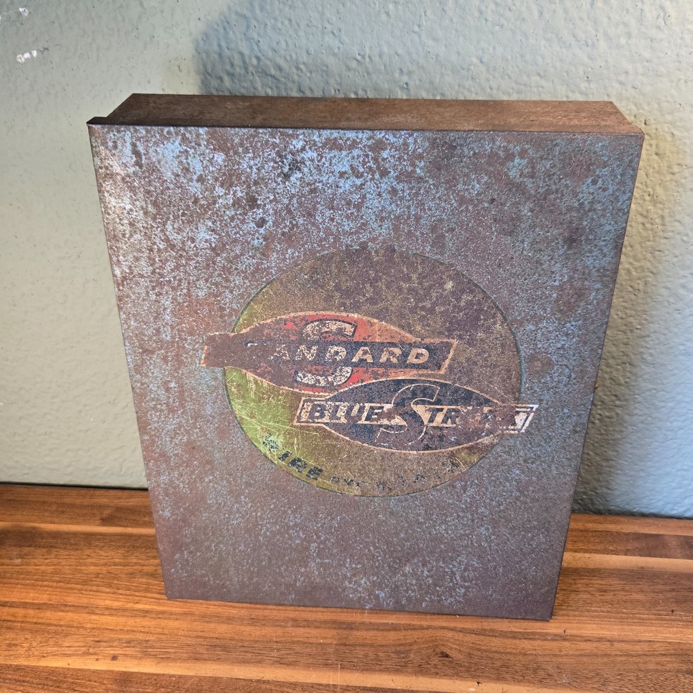 Vintage Standard Blue Streak Ingnition Parts Automotive Metal Cabinet